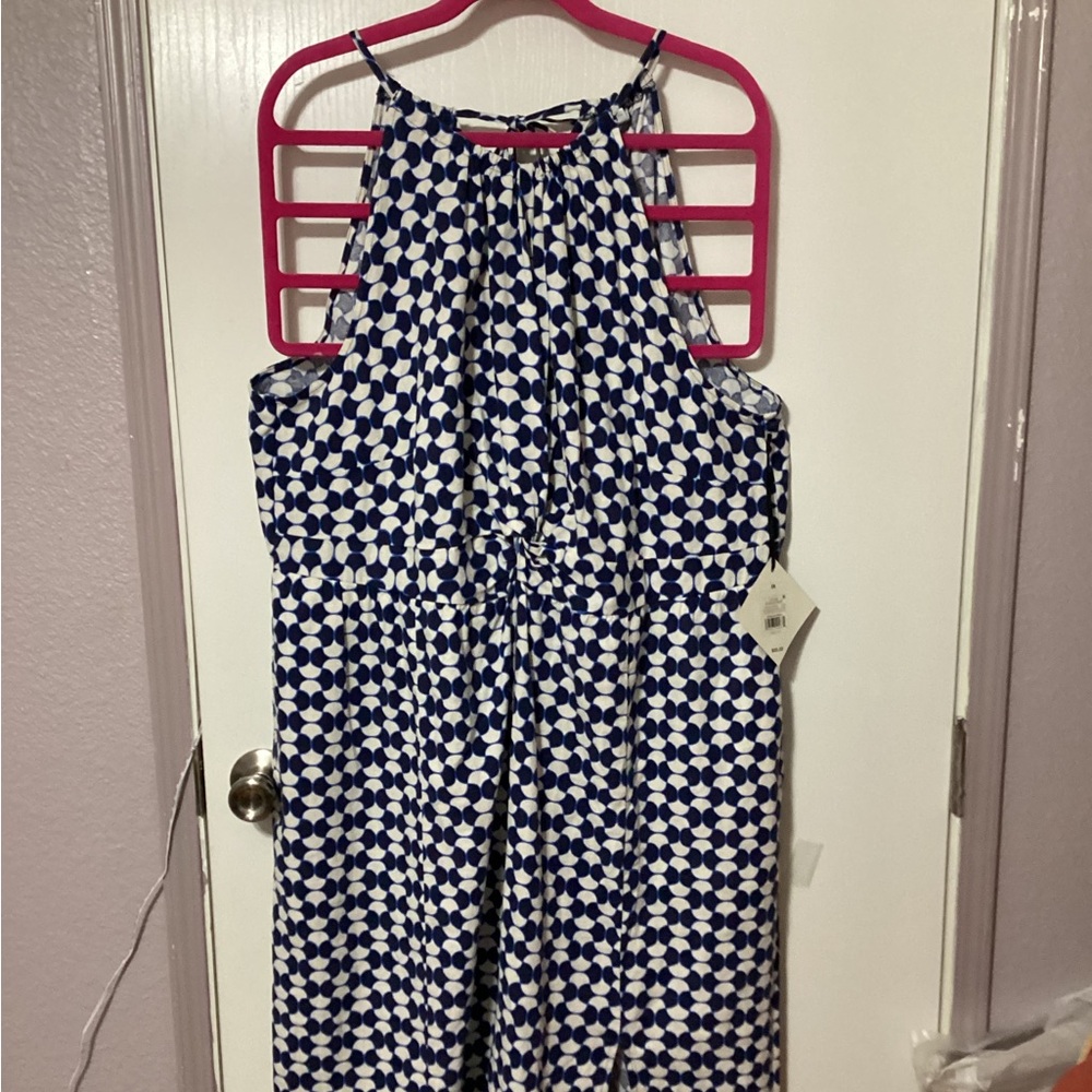 Blue and White summer dress
